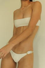 Load image into Gallery viewer, Triangle With Fixed Strap Organic Sea Shell Bikini Bottom - Off-White