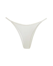 Load image into Gallery viewer, Triangle With Fixed Strap Bikini Bottom - Off-White Piquet