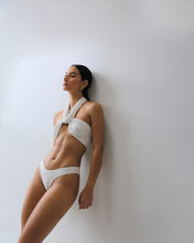 Load image into Gallery viewer, Tie Band Bikini Top - Off-Texture Print