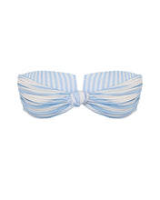 Load image into Gallery viewer, TQC Square Bikini Top -  Blue Stripes