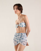 Load image into Gallery viewer, Front Knot TQC Bikini Top - Geometric Print