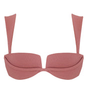 Load image into Gallery viewer, Structured Bias Robust Bikini Top - Grena Pink
