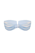 Load image into Gallery viewer, TQC Square Bikini Top -  Blue Stripes