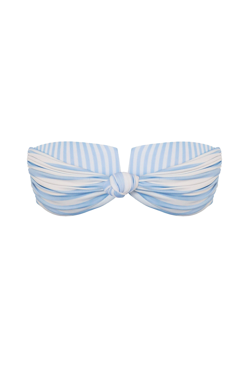 TQC Square Bikini Top -  Blue Stripes