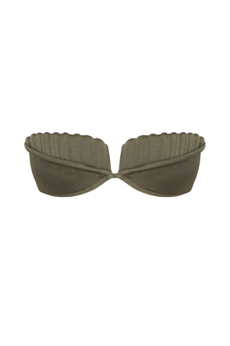 Bias Nervura Structured TQC Bikini Top - Military Green