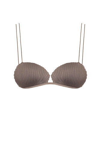 Shell Bikini Top - Chestnut