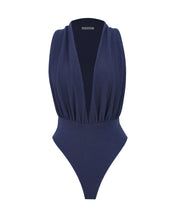 Load image into Gallery viewer, Back Detail Swimsuit - Navy Crepe