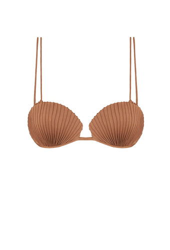 Shell Bikini Top - Almond