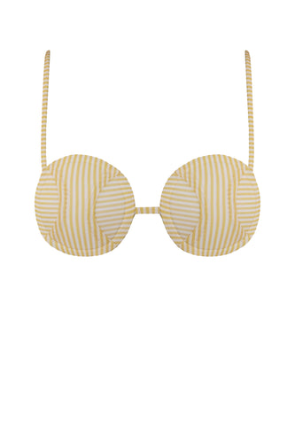 Ball Bikini Top - Yellow Straps