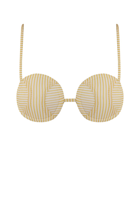 Ball Bikini Top - Yellow Straps