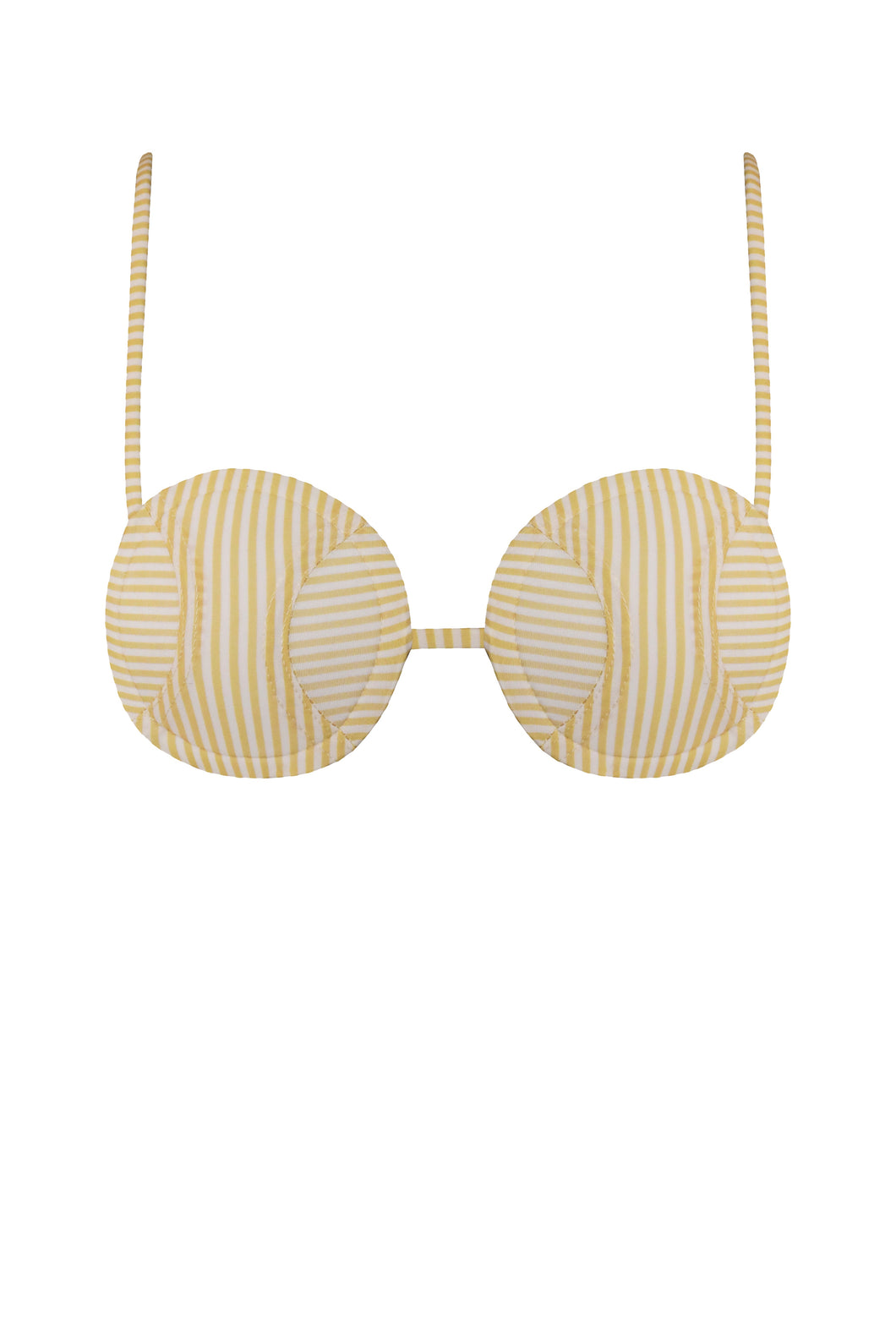 Ball Bikini Top - Yellow Straps