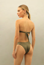 Load image into Gallery viewer, Bias Nervura Structured TQC Bikini Top - Military Green