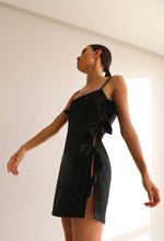 Load image into Gallery viewer, Short Lateral Ties Cover-Up  - Black Linen
