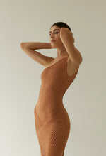 Load image into Gallery viewer, Soft Mule Dress With Nervura Cutouts - Almond