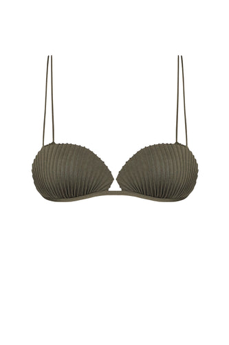 Shell Bikini Top - Military Green