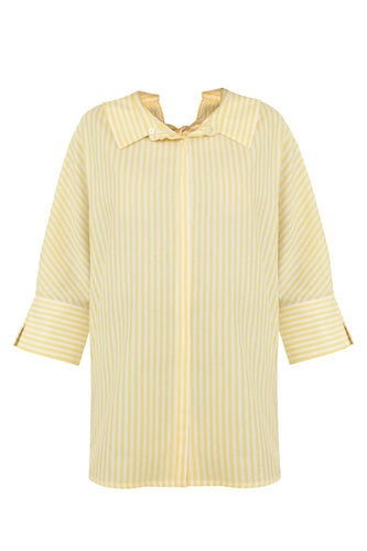 Tailoring Moorings Shirt Top - Yellow Stripes