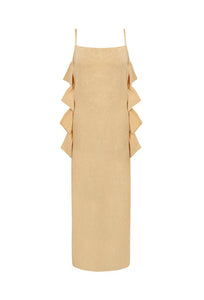 Long Beach Cover Up Lateral Bows - Linen Nuts
