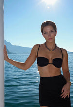 Load image into Gallery viewer, Nervura Square Bikini Top - Black