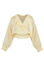 Load image into Gallery viewer, Tailoring Jacket Top - Yellow Linen