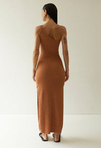 Soft Mule Dress With Nervura Cutouts - Almond