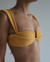 Load image into Gallery viewer, Structured Bias Bikini Top - Mango Crepe