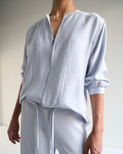 Load image into Gallery viewer, Cut-Out Tunic Shirt - Textured Light Blue