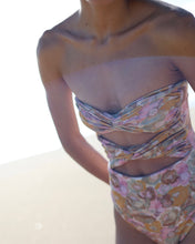 Load image into Gallery viewer, Cut-Out One Piece - Vintage Floral Crepe
