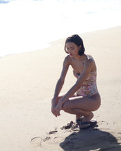 Load image into Gallery viewer, Cut-Out One Piece - Vintage Floral Crepe