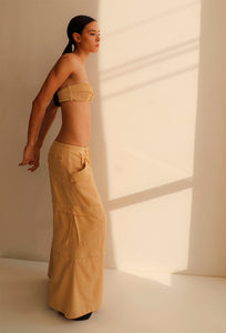 Cargo Pants Bottom - Nuts Linen