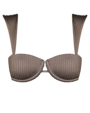 Load image into Gallery viewer, Nervura Structured Bikini Top - Chestnut