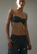 Load image into Gallery viewer, Straight With Passage Bikini Top - Graphite