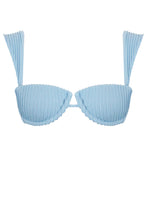 Load image into Gallery viewer, Nervura Structured Bikini Top - Light Blue