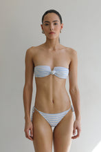 Load image into Gallery viewer, TQC Square Bikini Top -  Blue Stripes