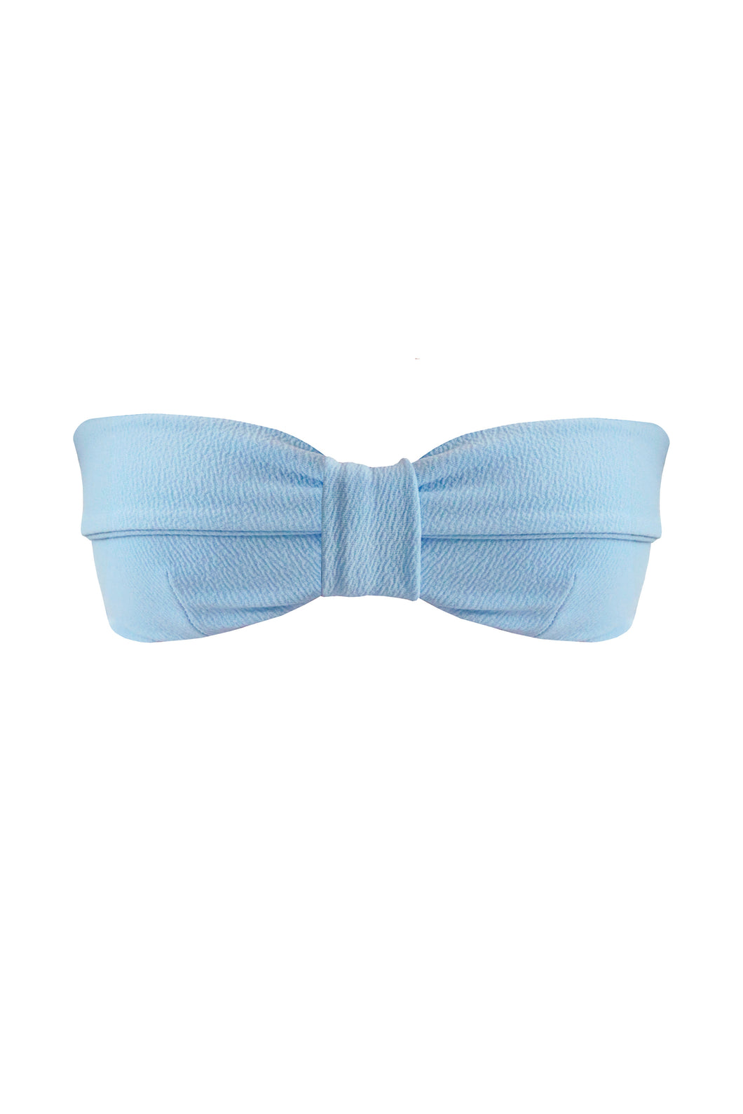 Straight With Passage Bikini Top - Light Blue