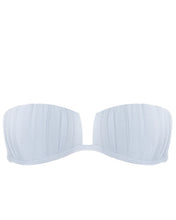 Load image into Gallery viewer, Pleated Bandeau Bikini Top - Light Blue