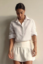Load image into Gallery viewer, Tailoring Short Pleated Skirt Bottom - Off-White
