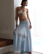 Load image into Gallery viewer, Cut-Out Maxi Skirt Bottom - Light Blue Lace