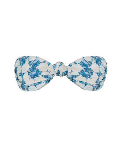 Front Knot TQC Bikini Top - Geometric Print