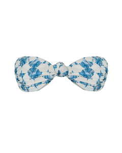 Front Knot TQC Bikini Top - Geometric Print