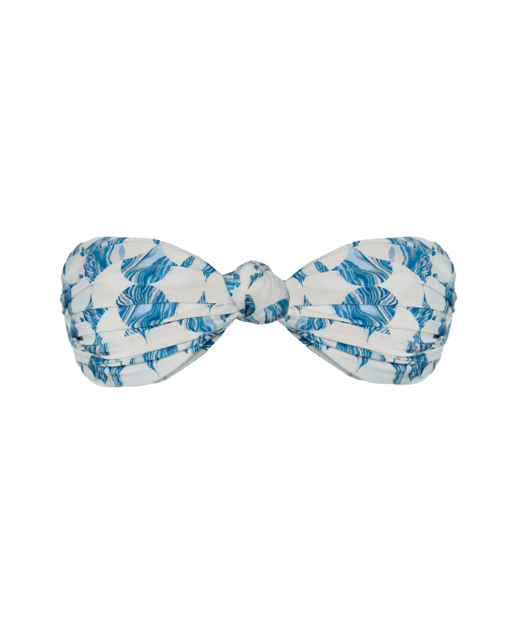 Front Knot TQC Bikini Top - Geometric Print