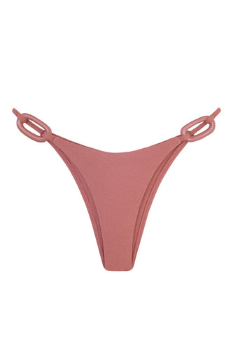 Hoops Triangle With Fixed Strap Bikini Bottom - Grena Pink