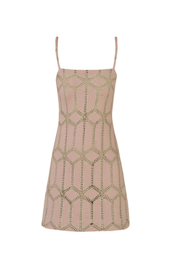 Mini Dress - Trico Rose Seco