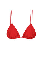 Load image into Gallery viewer, Nervura Triangle Bikini Top - Red