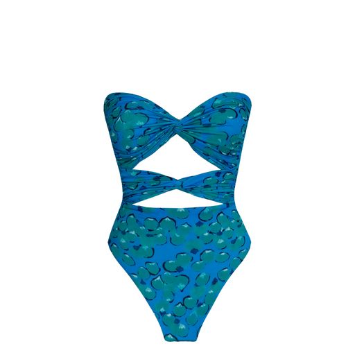Fitting Swimsuit - Blue Petals
