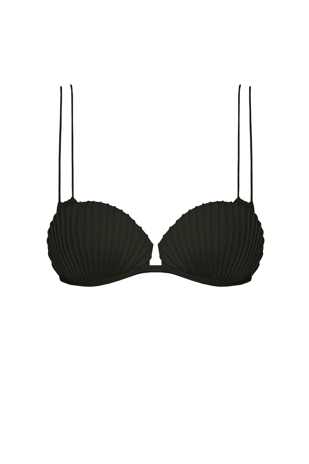 Shell Bikini Top - Black