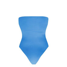 Load image into Gallery viewer, Strapless One Piece Swimsuit - Celest Blue