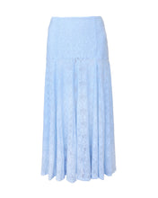 Load image into Gallery viewer, Cut-Out Maxi Skirt Bottom - Light Blue Lace