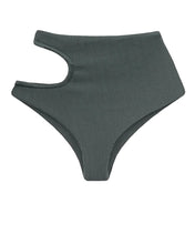 Load image into Gallery viewer, Lunar Cutout Bikini Bottom - Graphite