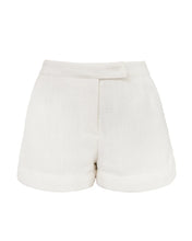 Load image into Gallery viewer, Straight Mini Shorts Bottom - White Texture