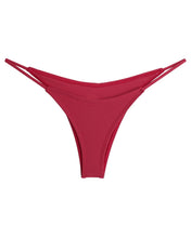 Load image into Gallery viewer, Triangle With Fixed Strap Bikini Bottom - Pomegranate